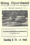 Programme cover of Ring Djursland, 21/04/1968