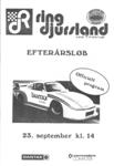 Programme cover of Ring Djursland, 23/09/1984
