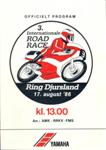 Programme cover of Ring Djursland, 17/08/1986