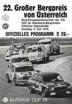 Programme cover of Dobratsch Hill Climb, 09/07/1978
