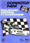 Programme cover of Donington Park Circuit, 30/10/1977