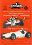 Programme cover of Donington Park Circuit, 26/06/1983