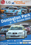 Programme cover of Donington Park Circuit, 06/10/2002