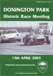 Programme cover of Donington Park Circuit, 13/04/2003