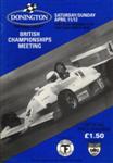 Programme cover of Donington Park Circuit, 12/04/1992