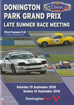 Programme cover of Donington Park Circuit, 16/09/2018