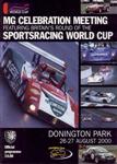 Programme cover of Donington Park Circuit, 27/08/2000