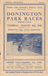 Programme cover of Donington Park Circuit, 02/08/1932