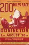 Programme cover of Donington Park Circuit, 28/08/1937