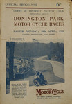 Programme cover of Donington Park Circuit, 18/04/1938