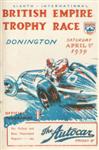 Programme cover of Donington Park Circuit, 01/04/1939
