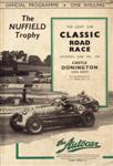 Programme cover of Donington Park Circuit, 10/06/1939
