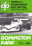 Programme cover of Donington Park Circuit, 16/10/1977