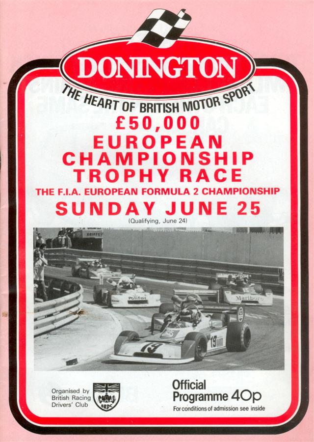 MARLBORO RACE OF THE YEAR 1979 OULTON PARK PROGRAMME 14/10/79 