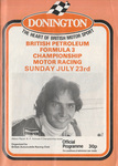 Programme cover of Donington Park Circuit, 23/07/1978