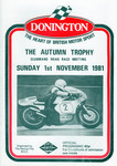 Programme cover of Donington Park Circuit, 01/11/1981
