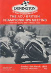 Programme cover of Donington Park Circuit, 06/03/1983