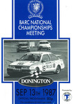 Programme cover of Donington Park Circuit, 13/09/1987