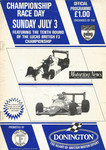 Programme cover of Donington Park Circuit, 03/07/1988