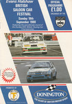 Programme cover of Donington Park Circuit, 18/09/1988