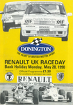 Programme cover of Donington Park Circuit, 28/05/1990