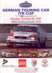 Programme cover of Donington Park Circuit, 20/10/1991