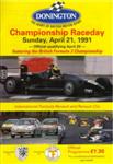 Programme cover of Donington Park Circuit, 21/04/1991