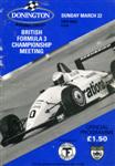 Programme cover of Donington Park Circuit, 22/03/1992