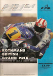 Programme cover of Donington Park Circuit, 02/08/1992