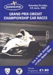 Programme cover of Donington Park Circuit, 06/06/1993