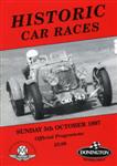 Programme cover of Donington Park Circuit, 05/10/1997