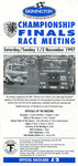 Programme cover of Donington Park Circuit, 02/11/1997
