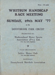 Programme cover of Donnybrook Park, 29/05/1977