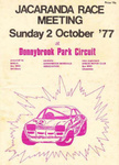 Programme cover of Donnybrook Park, 02/10/1977