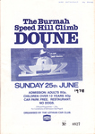Programme cover of Doune Hill Climb, 25/06/1978