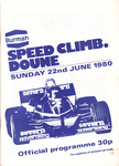 Programme cover of Doune Hill Climb, 22/06/1980