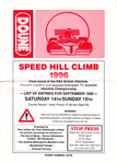 Programme cover of Doune Hill Climb, 14/09/1996