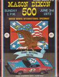 Programme cover of Dover International Speedway, 03/06/1973