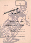 Programme cover of Dresden Autobahnspinne, 22/09/1957