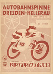 Programme cover of Dresden Autobahnspinne, 21/09/1958
