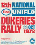 Programme cover of Dukeries Rally, 1972