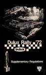 Programme cover of Dulux Rally, 1972