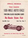 Programme cover of DuQuoin State Fairgrounds, 05/09/1960