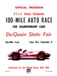 Programme cover of DuQuoin State Fairgrounds, 04/09/1961