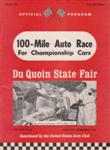 Programme cover of DuQuoin State Fairgrounds, 05/09/1966