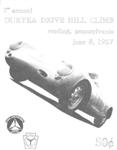 Programme cover of Duryea Hill Climb, 08/06/1957