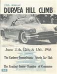 Programme cover of Duryea Hill Climb, 13/06/1965