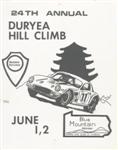 Programme cover of Duryea Hill Climb, 02/06/1974