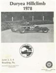 Programme cover of Duryea Hill Climb, 04/06/1978