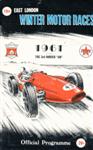 Programme cover of East London Grand Prix Circuit, 09/07/1961